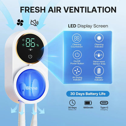 Automated Smart Toothbrush Sanitizer & Holder: 99.9% Clean, Every Single Time